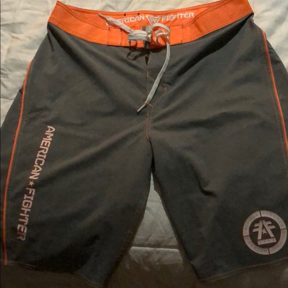 American fighter swim trunks